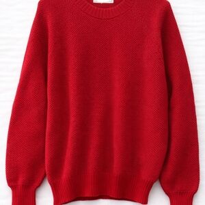 Cozy Red Knit Sweater